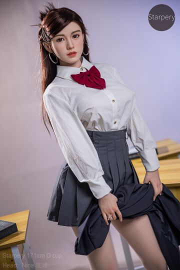 Starpery 171cm D cup Asian Head Nina Best Sex Doll Full Silicone