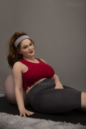 Starpery 161cm H cup BBW Ivory Yoga Sexy Lady Realistic Silicone/TPE Sex Doll